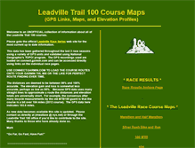 Tablet Screenshot of leadvilletrail100.info